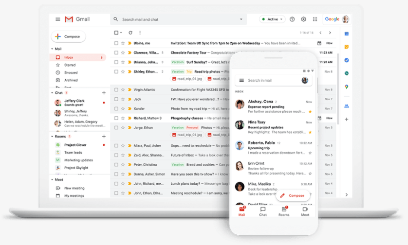O ambiente do Google Workspace permite trabalhar de qualquer dispositivo conectado à Internet.